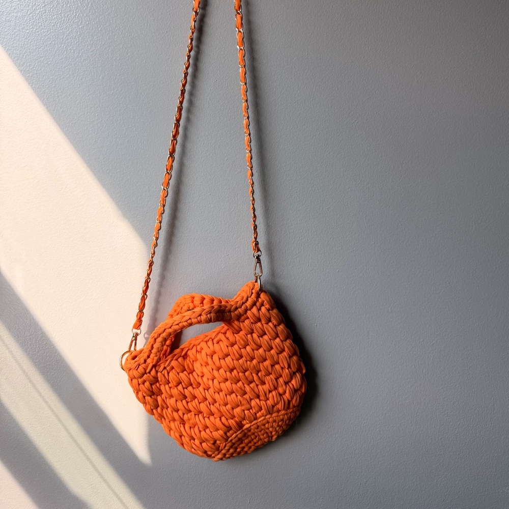 Handwoven Orange Women’s Crossbody Bag
